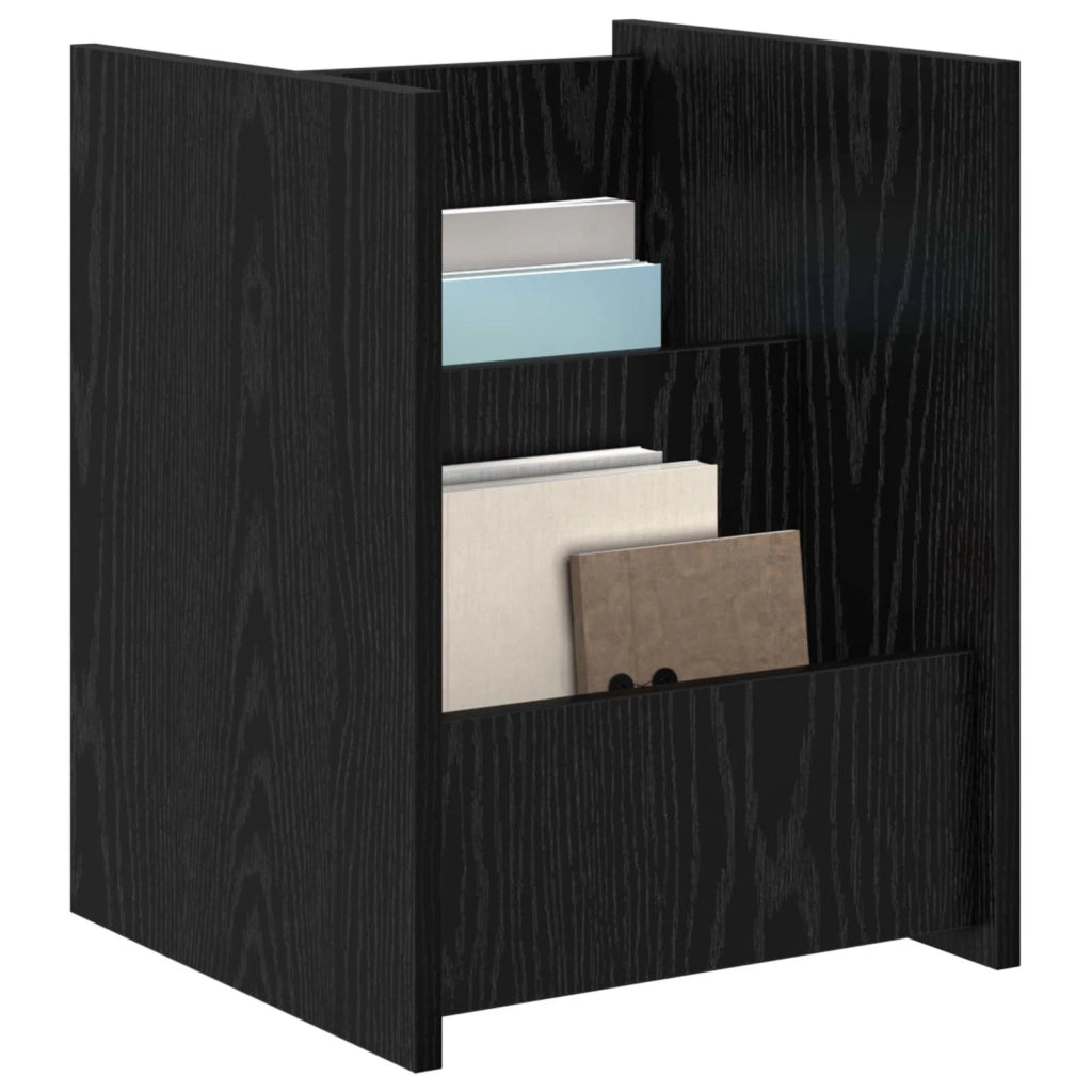 Scaffale per riviste Rovere Nero 35 x 35 x 45 cm CFW5032441