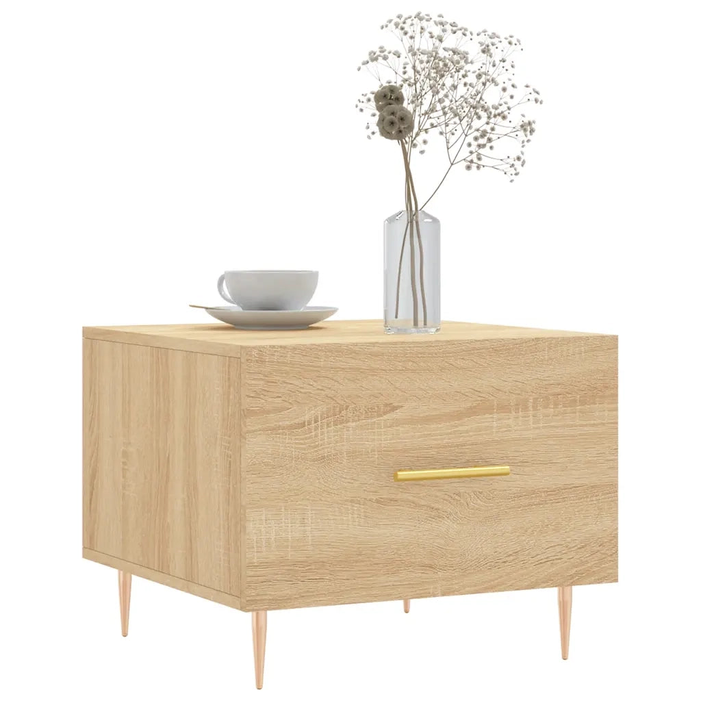 2 pz Tavolini salotto | Tavolino da caff¨¨ | Tavolino da Soggiorno Rovere Sonoma 50x50x40cm Legno Multistrato