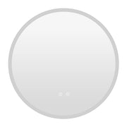 Specchio led bagno rotondo parete vetro temperato 3 colori, Specchio trucco dimmerazione anti-appannamento memoria 60 cm
