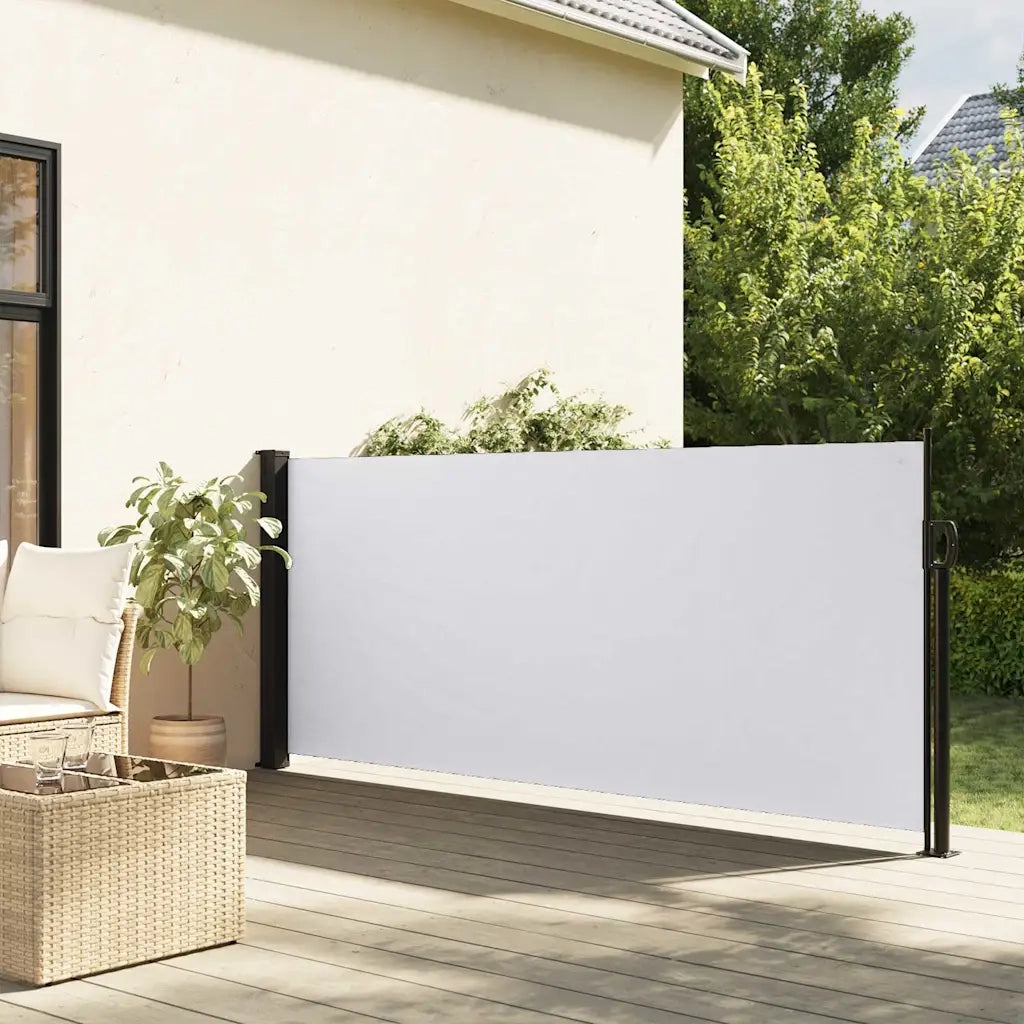 Tenda da Sole Laterale Retrattile Bianco 117x300 cm 4004286