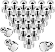 Pacchetto con 24 forti magneti, magneti neodymium extra forti minimagneti 12 x 16 mm, piccoli magneti per frigoriferi per bacheche, pegboards, whiteboards, bacheche magnetiche, non adatti per materiali in vetro