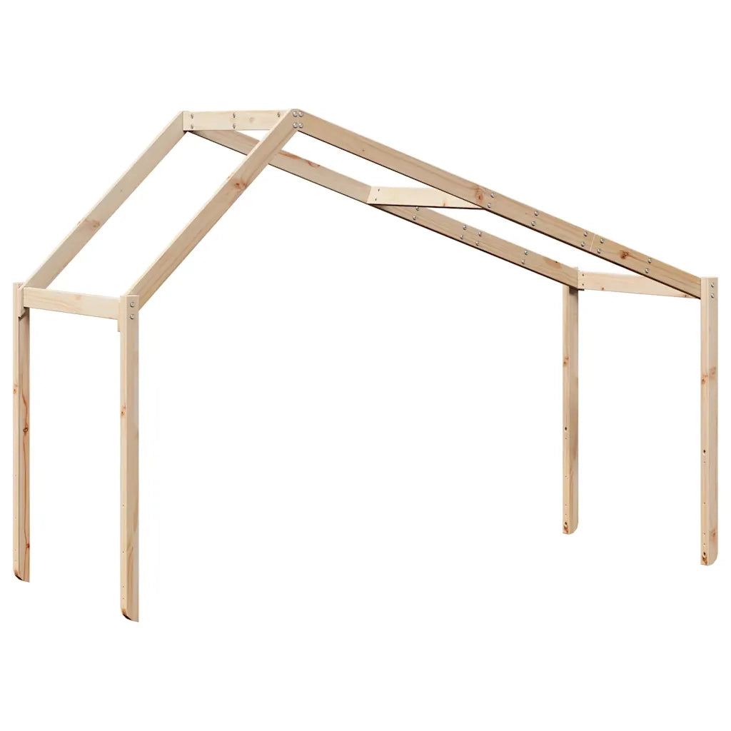 Tetto per Letto Bambini 203x80,5x142 cm Legno Massello di Pino