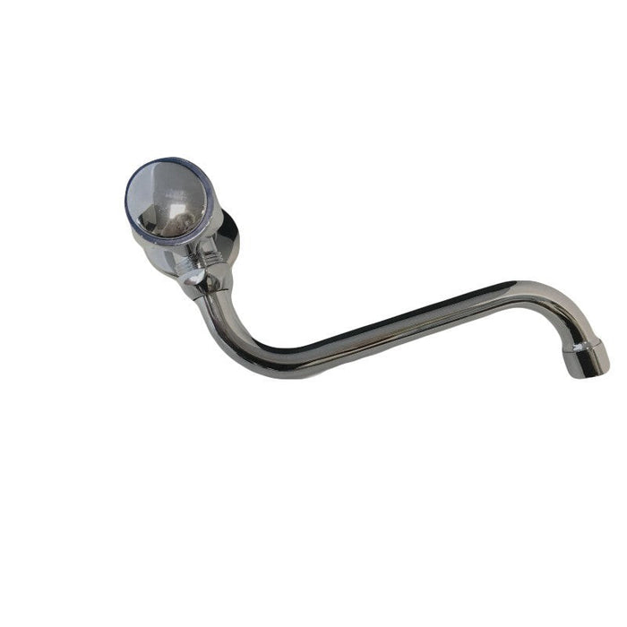 Rubinetto snodato in ottone cromato pesante da 1/2