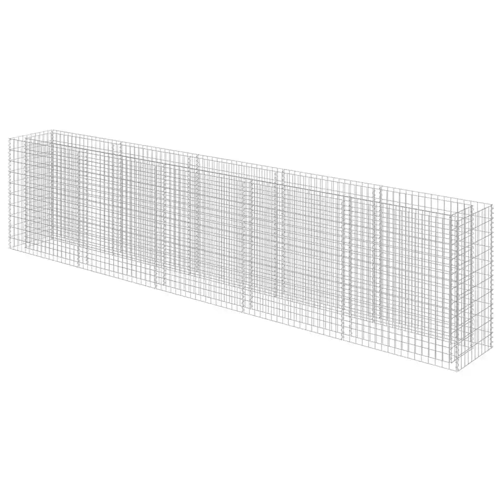 Gabbione Letto Rialzato in Acciaio Zincato 450x50x100 cm cod mxl 66961