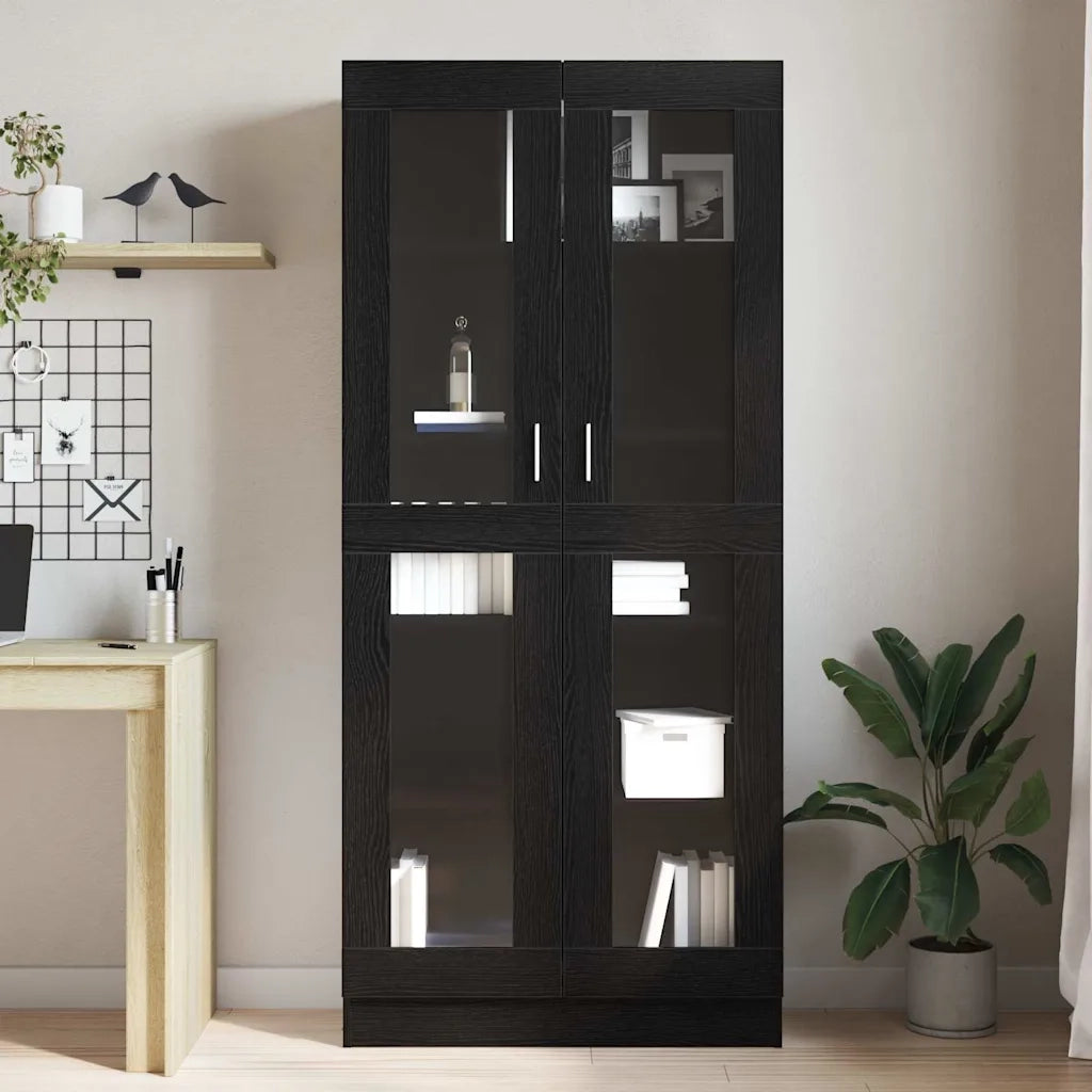 Armadio per Libri Rovere nero 82,5 x 30,5 x 185 cm 3329277