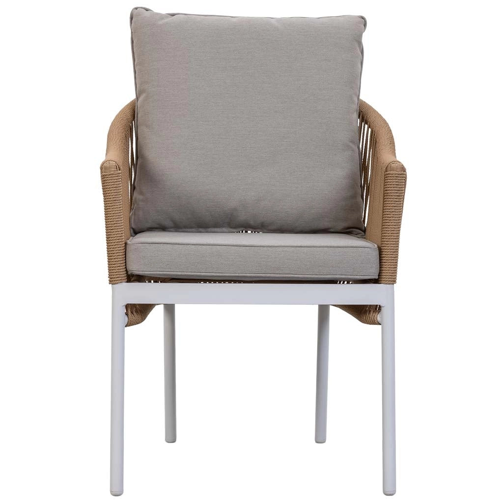 Set tavolo, divano e 2 poltrone beige 90x50x40, 58x65x84, 117x65x84
