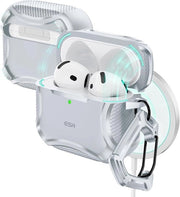 Casochi per AirPods - compatibili con MagSafe - grigi - protezione antifurto robusta
