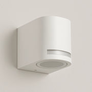 Applique nero da esterno a muro ip54 lampada a parete moderno gu10 monoemissione Color: Bianco