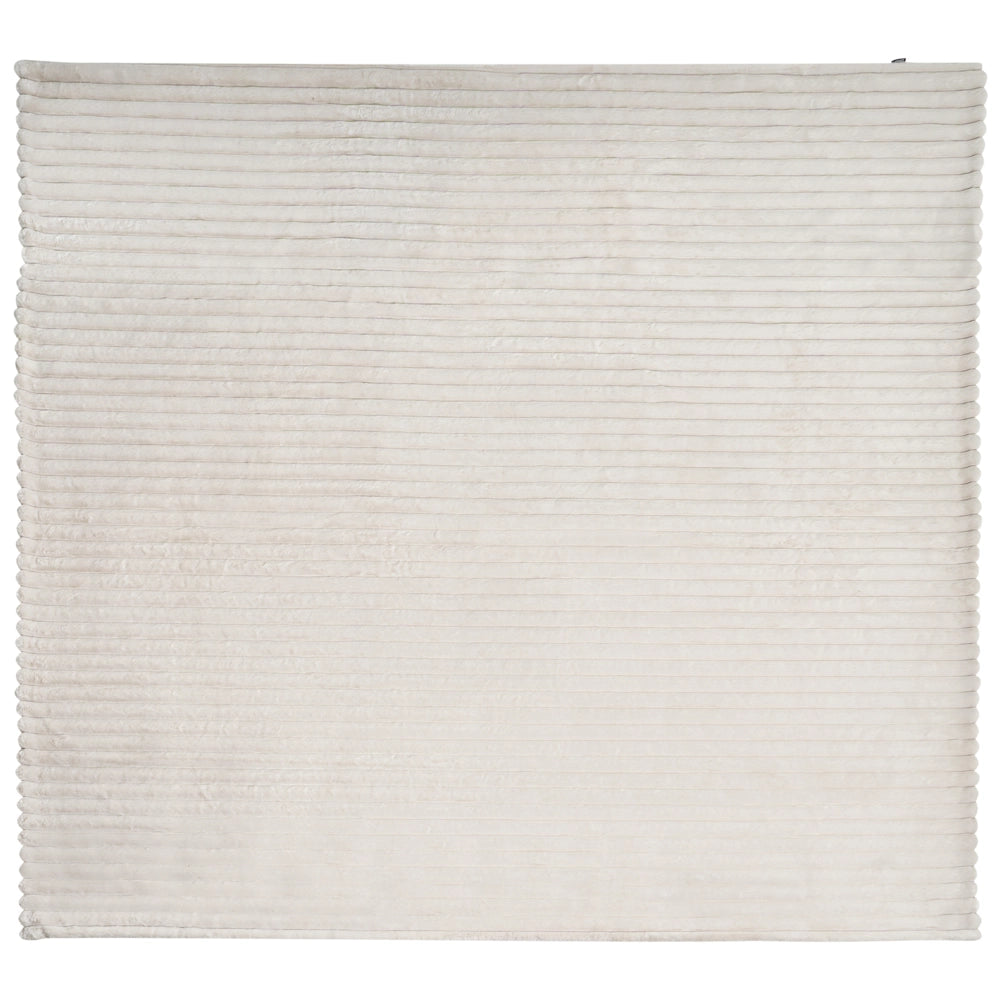 Copriletto decorativo in tessuto morbido 200 x 220 cm beige  chiaro camera da letto