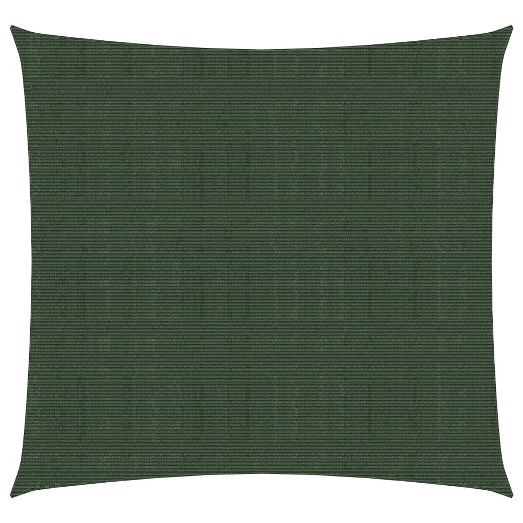 Vela ombreggiante 160 g/m² verde scuro 3 x 3 m HDPE 02_0009422