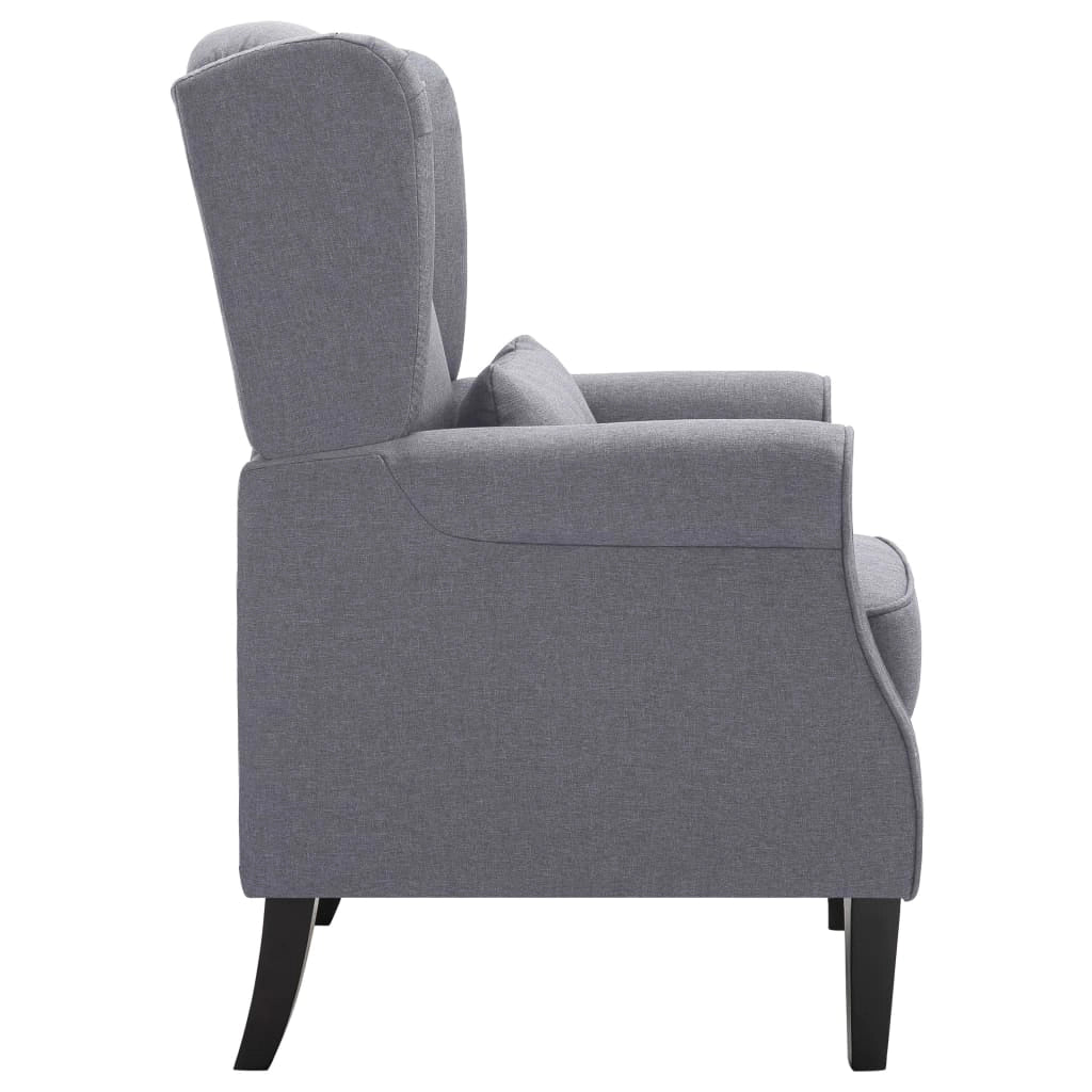Poltrona poltrona poltrona lounge design club divano soggiorno tessuto grigio scuro 1102204/3