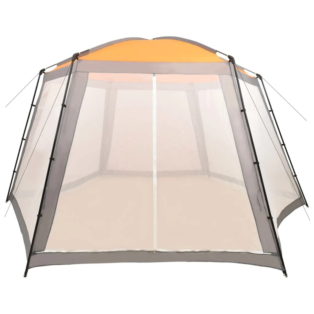 Tenda per Piscina in Tessuto 660x580x250 cm Grigia 93047