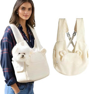 Borsa Porta Cane per Piccoli Cani - Cinghia Regolabile per Gatti e Cuccioli