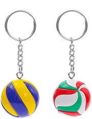 Sostegno per chiavi - 2 x Mini Sostegno per Palla da Volley - Sostegno per Chiavi Sportivo - Portatile - Sostenibile - Decorazione Creativa