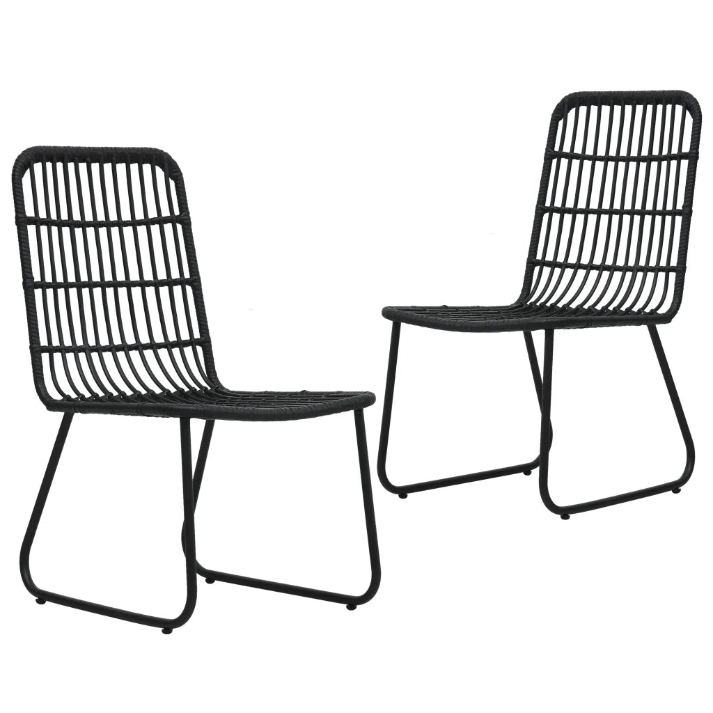 Set da Pranzo da Giardino 3 pz in Polyrattan e Vetro cod mxl 37719