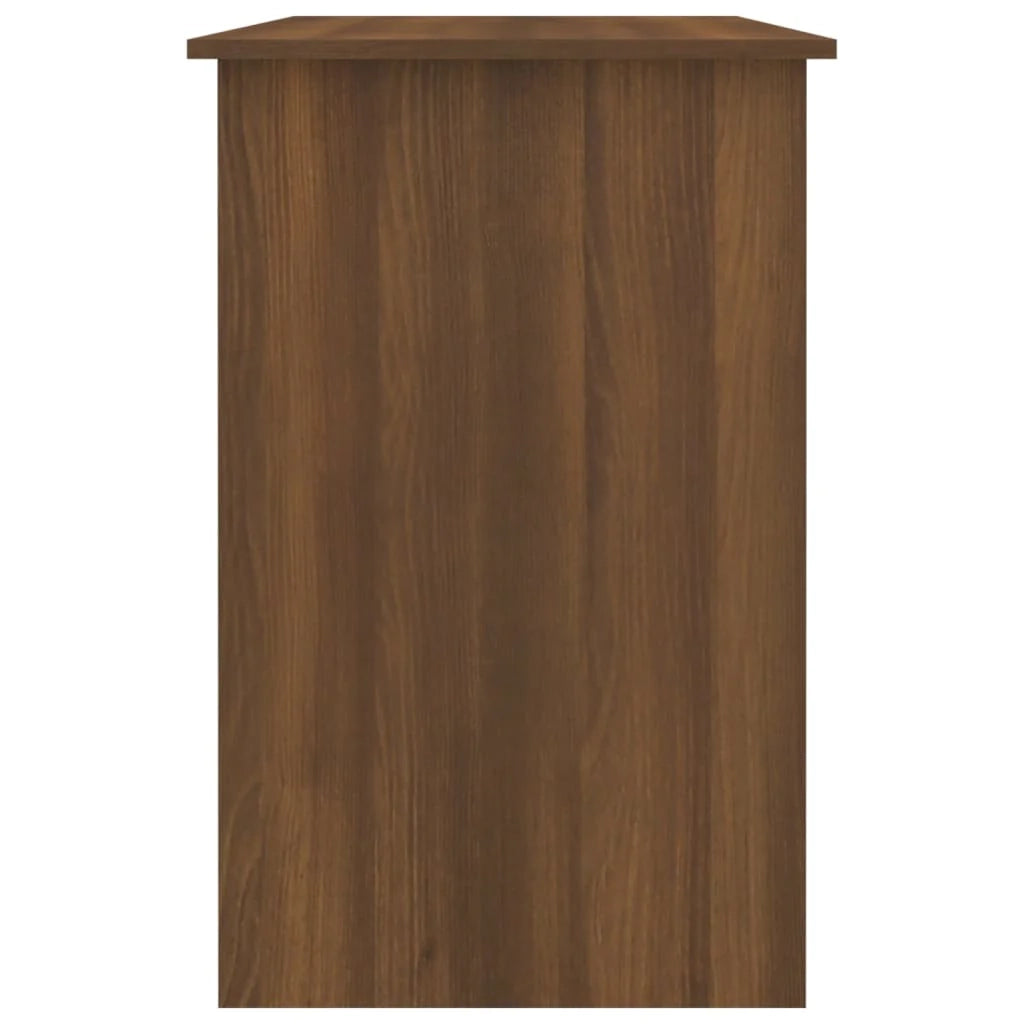 Scrivania tavolo postazione di lavoro mobile per computer studio rovere 100 x 50 x 76 cm legno ingegnerizzato marrone 02_0023600