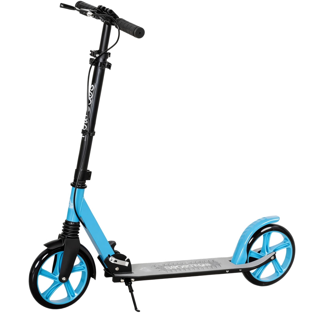 Scooter Pieghevole per Adulti e Bambini ¨C zephmum ¨C Blu 91,5x36,5x91-104 cm