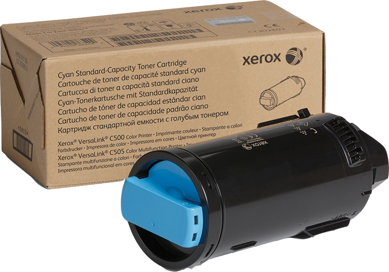 Xerox Cartuccia toner Ciano a Capacità standard da 2400 Pagine per Multifunzione a colori ® VersaLink® C505, Stampante a colori ® VersaLink® C500 (106R03859)