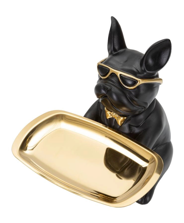 Bull Dog Svuota Tasche 19x23,5x20 cm in Poliresina Nero/Oro