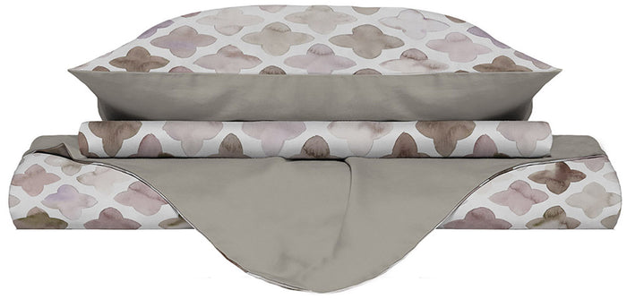 Copripiumino 1 Piazza e Mezzo con Federe Stampato in Microfibra Florence