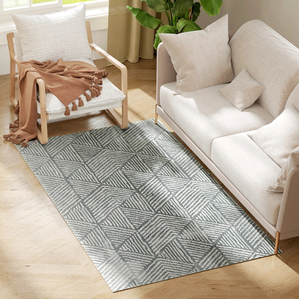 Tappeto Moderno Grigio Scuro ¨C zephmum ¨C 170x120 cm