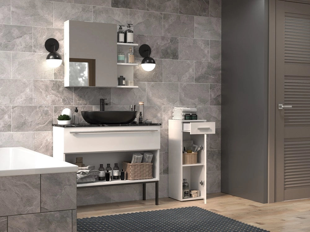 Colonna bagno NEL V DS bianco lucido