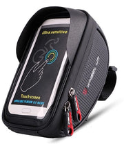 Tas per Bicicletta con Supporto per Smartphone, Telaietto per Bicicletta con Protezione Acquatica, Tas per Bicicletta con Supporto per Telefono, Adatto per iPhone 15 14 13 12 11 Pro Max Smartphone fino a 6,5