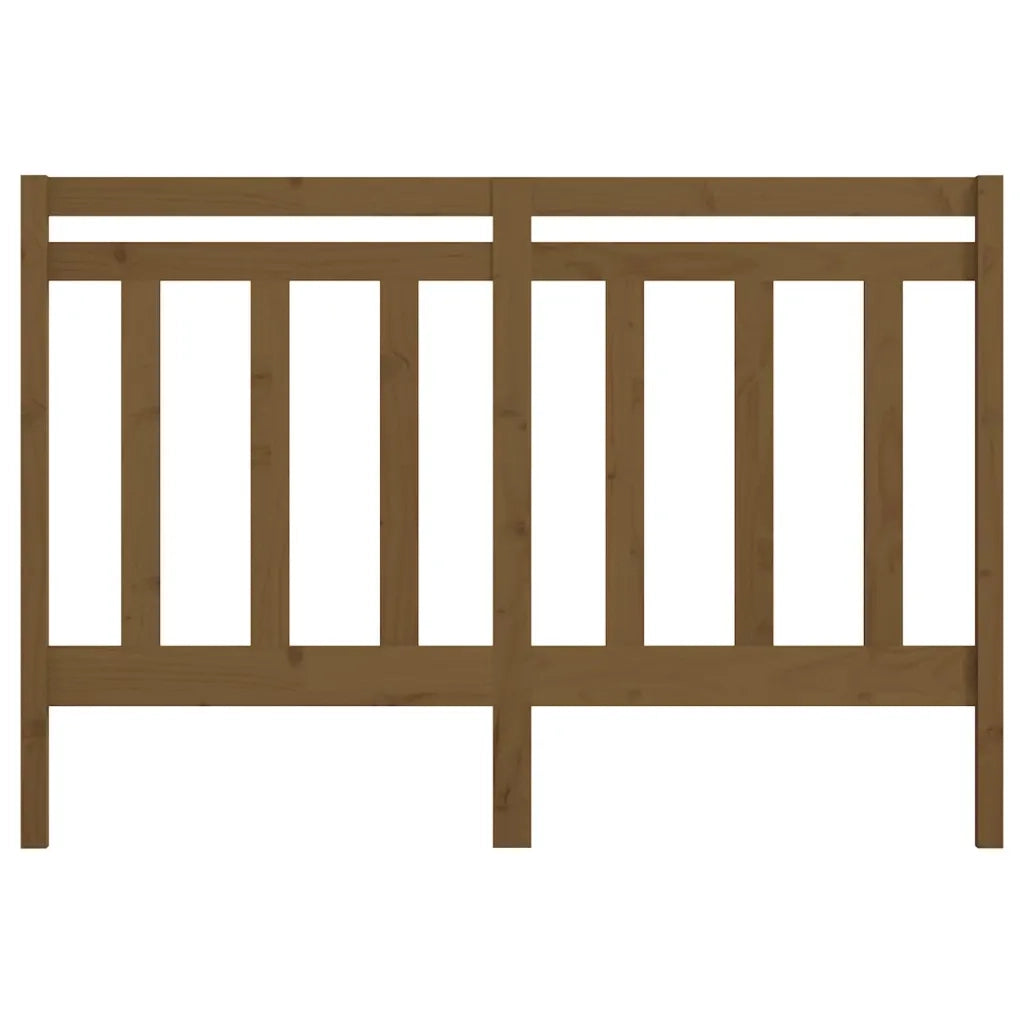 Testiera per Letto ambra 126x4x100 cm in Legno Massello di Pino 817783