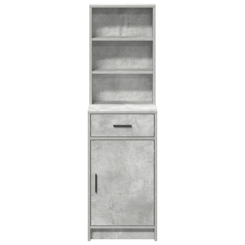 Armadio alto Grigio cemento 40x41x135 cm Legno ingegnerizzato