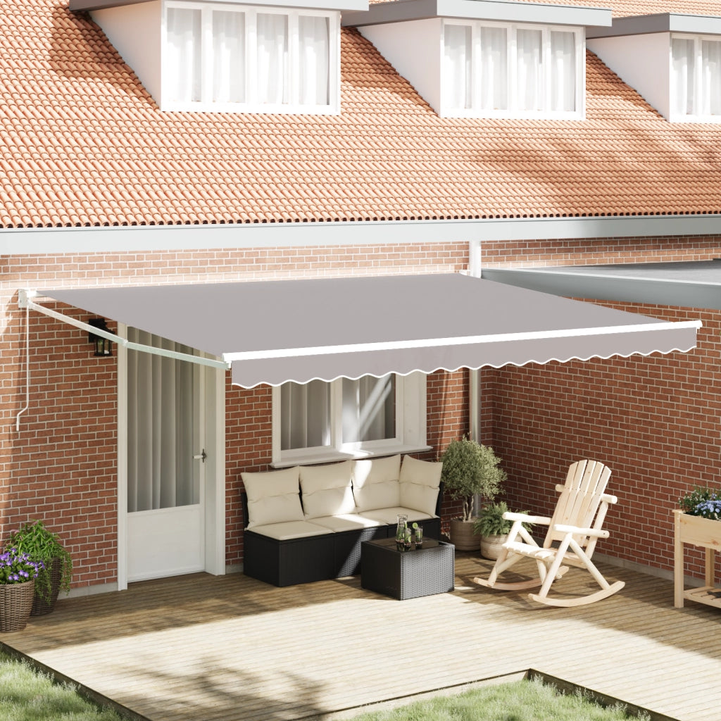 Tenda Retrattile Manuale  Grigia 450x300 cm