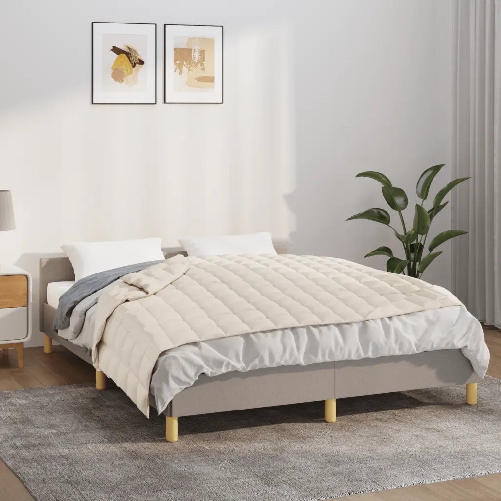 Coperta Ponderata Crema Chiaro 122x183 cm 9 kg Tessuto 3154812