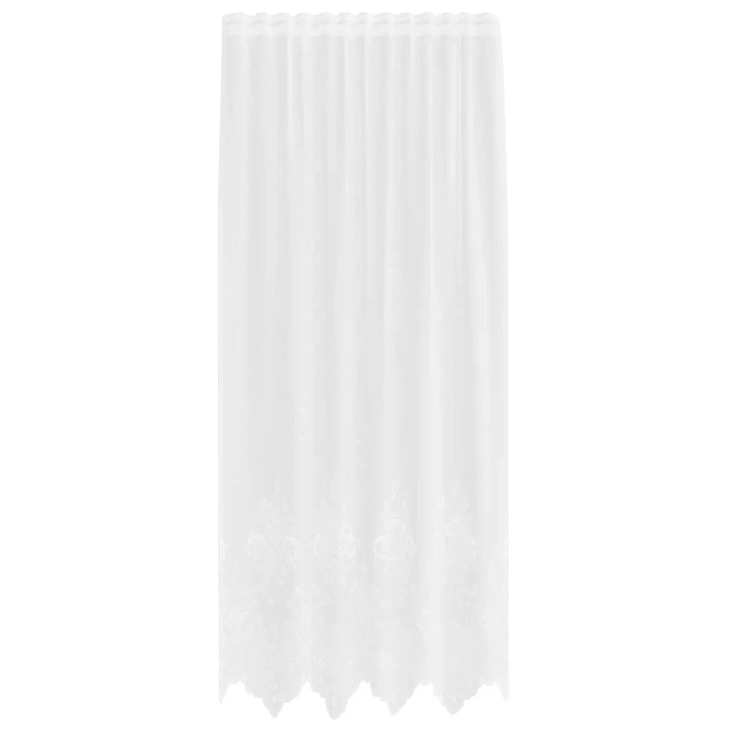 vidaXL Tende con tende Bianco Poliestere