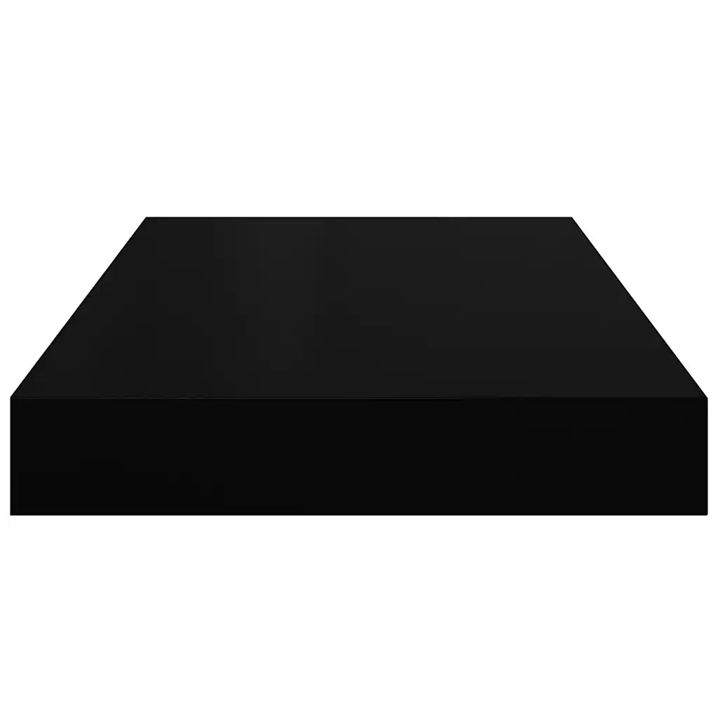 Scaffale a Parete Nero Lucido 40x23x3,8 cm in MDF cod mxl 72001