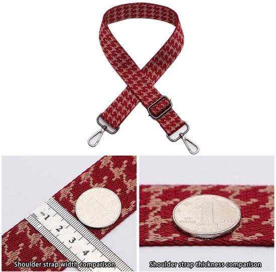 Reggisacco Regolabile 80-140 cm - Tasriem 3,8 cm Larghezza - Cinturino per Borse da Mano - Colorato - Accessori per Fai da Te