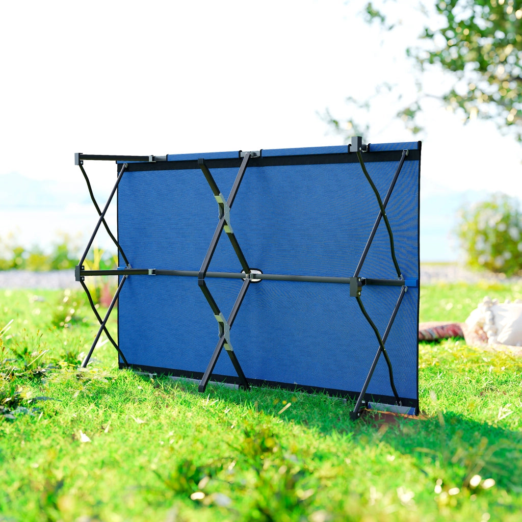 Letto Pieghevole da Campeggio ¨C zephmum ¨C Blu 193x125x40 cm