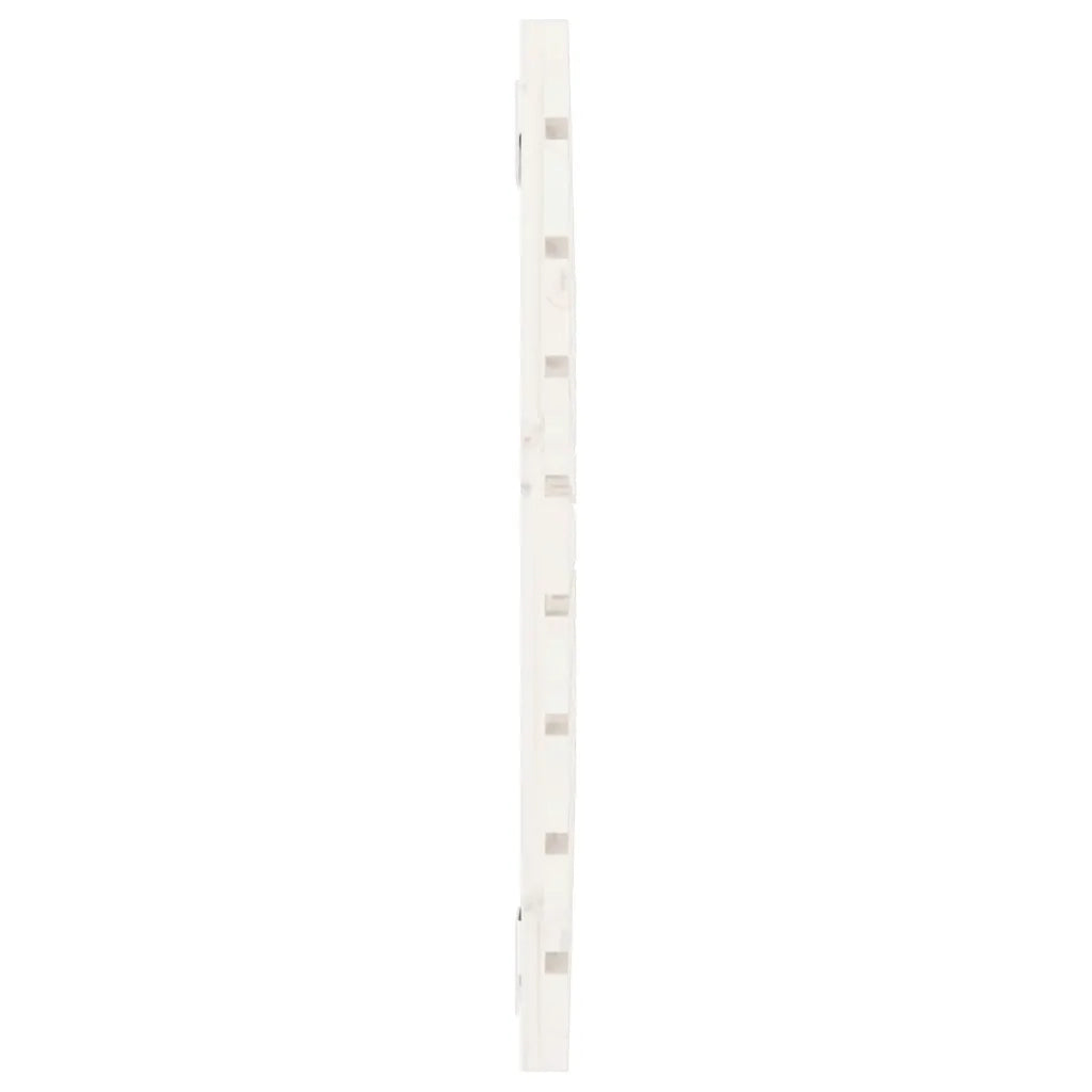 Testiera | Testata da Parete Bianca 81x3x63 cm in Legno Massello di Pino