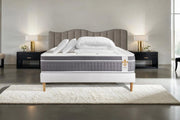 Pacchetto letto completo - Materasso 160x200cm + Box spring con doghe (kit) + 2 cuscini + Piumino - Trente