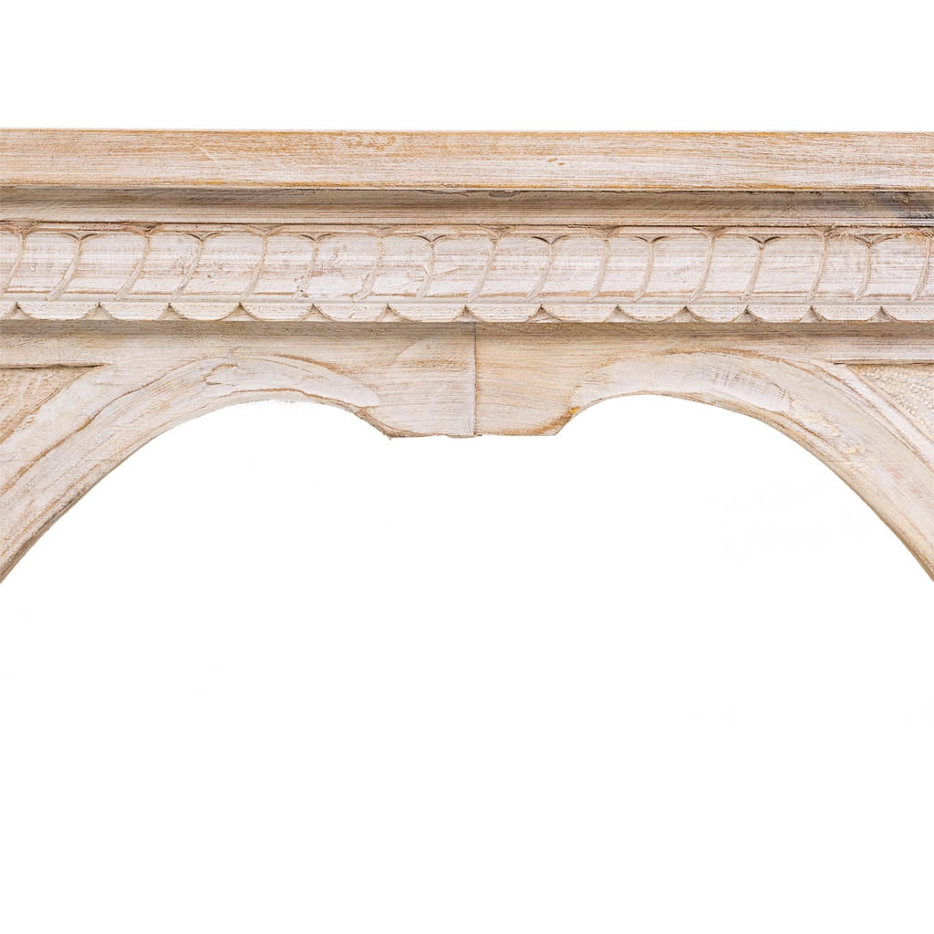 Mobile da ingresso in legno rifinito a mano 188x43x85
