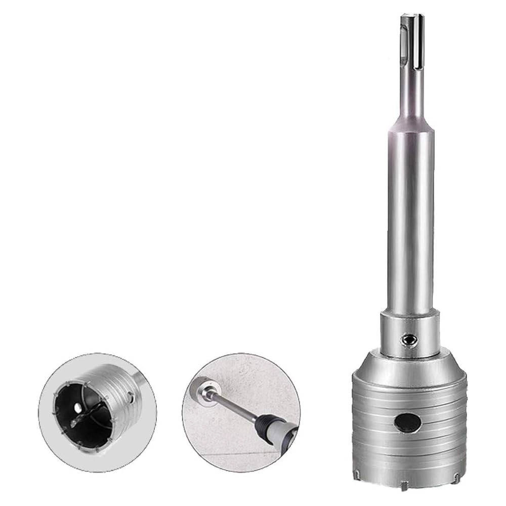 Trade Shop - Adattatore Sds Plus Da 110mm Per Fresa A Tazza Carotatrice Asta Barra Con Punta -