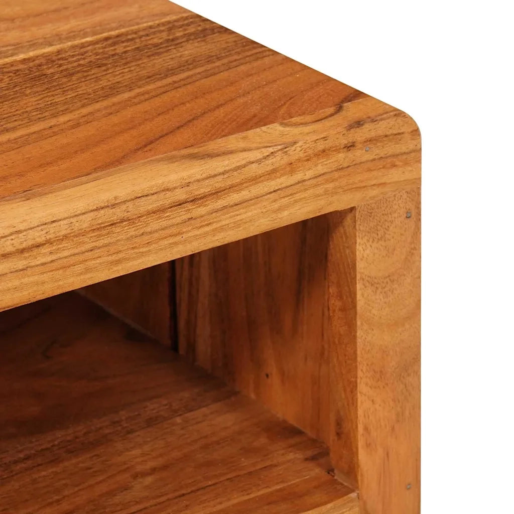 Mobile TV Marrone 110 x 30 x 40 cm Legno di Acacia Massello