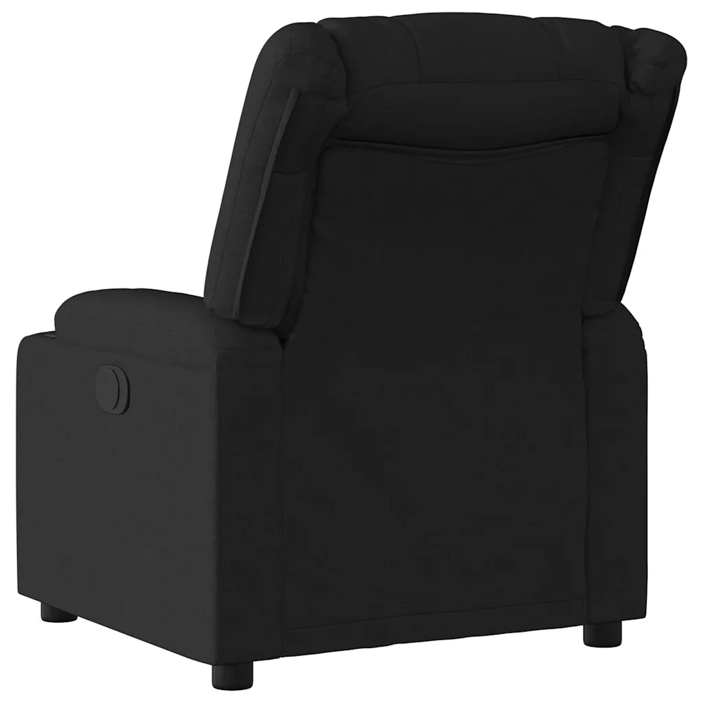 Divano Sedia-Poltrona Reclinabile in Tessuto Nero 556352
