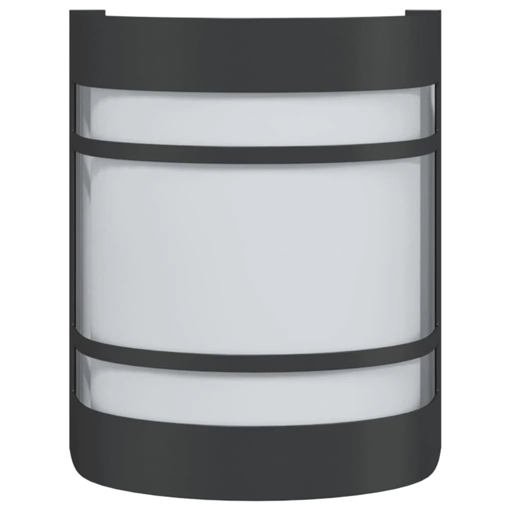 Applique da esterno dal design moderno per giardino 13,5 x 10,5 x 16,5 cm acciaio inox nero 02_0056610