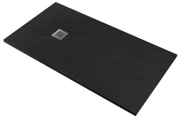 Piatto Doccia in Pietra 100x120 cm Pedrinelli Ardesia Stone Side Antracite