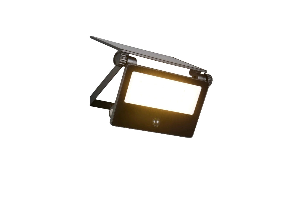 Faro da esterno LED, solare, c/sensore movimento, nero, L 21 cm, Moura