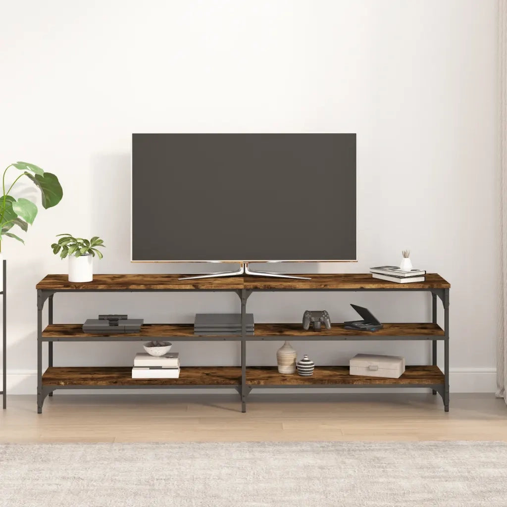 Mobile TV | Armadietto TV | Mobile Porta TV Rovere Fumo 160x30x50 cm in Legno Multistrato