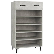 Scarpiera mobiletto portascarpe mobile per ingresso/corridoio/soggiorno 60 x 35 x 105 cm legno ingegnerizzato grigio 02_0021833