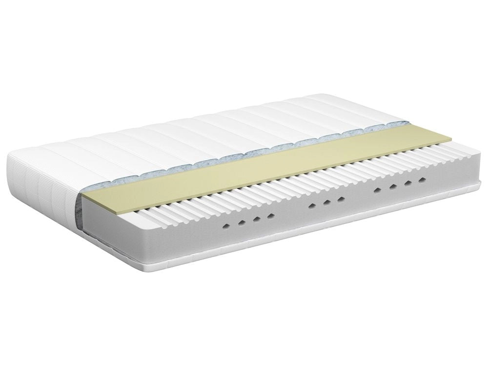 Materasso matrimoniale rigido schiuma Bianco Grigio Schiuma Imbottitura 120x200 cm fodera Sfoderabile