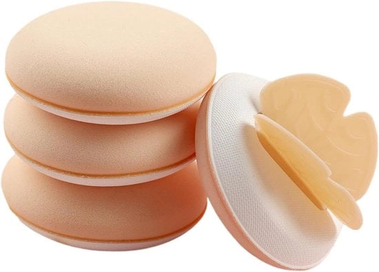 Make-up poederdons, spugna rotonda per make-up, sfumatura vetrina senza macchie e applicazione morbida, strumento per la cura della pelle, spugna morbida per sfumare il make-up per donne, professionale, estetista.