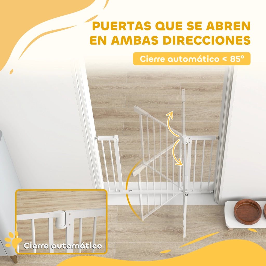Barriera di sicurezza per bambini e cani ¨C zephmum ¨C Bianco 76-102 cm