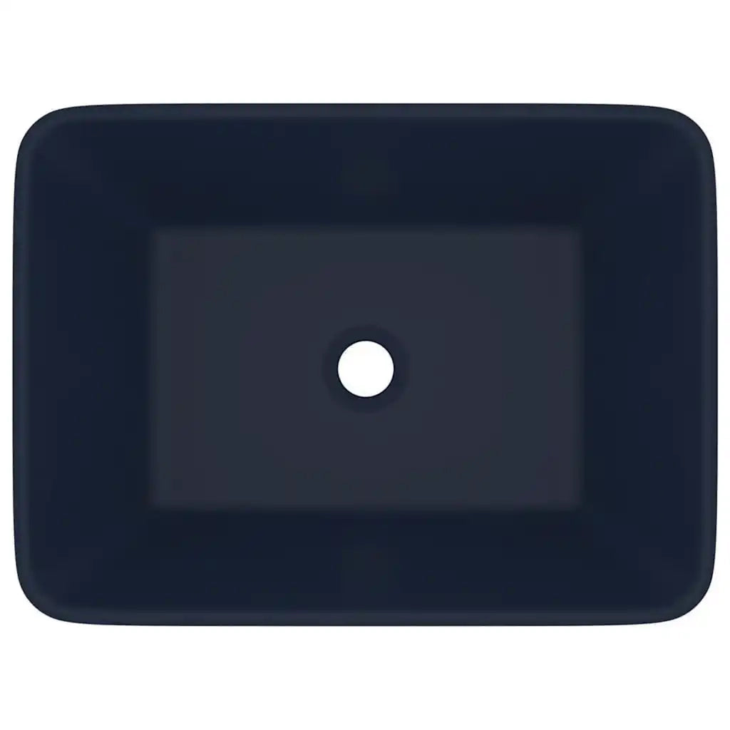 Lavandino Luxury Blu Scuro Opaco 41x30x12 cm in Ceramica 147045